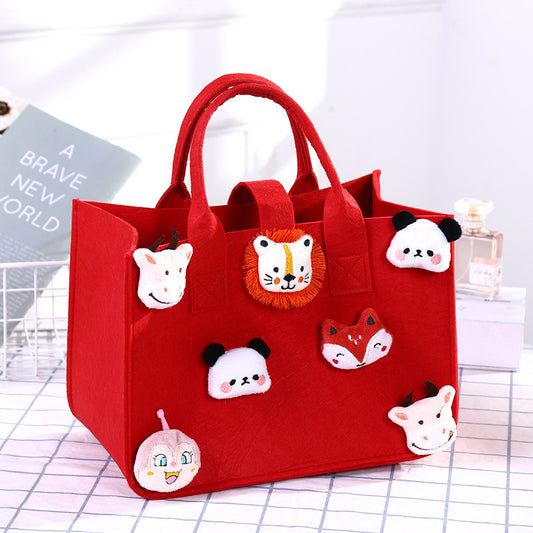 Portable Companion Hand Gift Bag Cute Hand Bag Japanese Doll Birthday Gift Packaging Bag