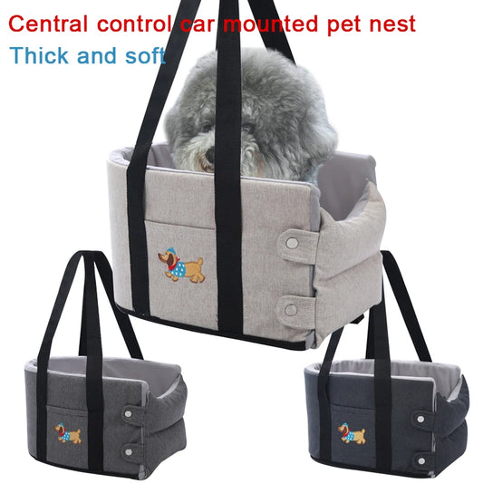 Puppy Dog Car Seat Travel Central Control Car Seat Seat Cushion Pet Nest Small Dogs Chihuahua Cats Car Transport Dog Accessories