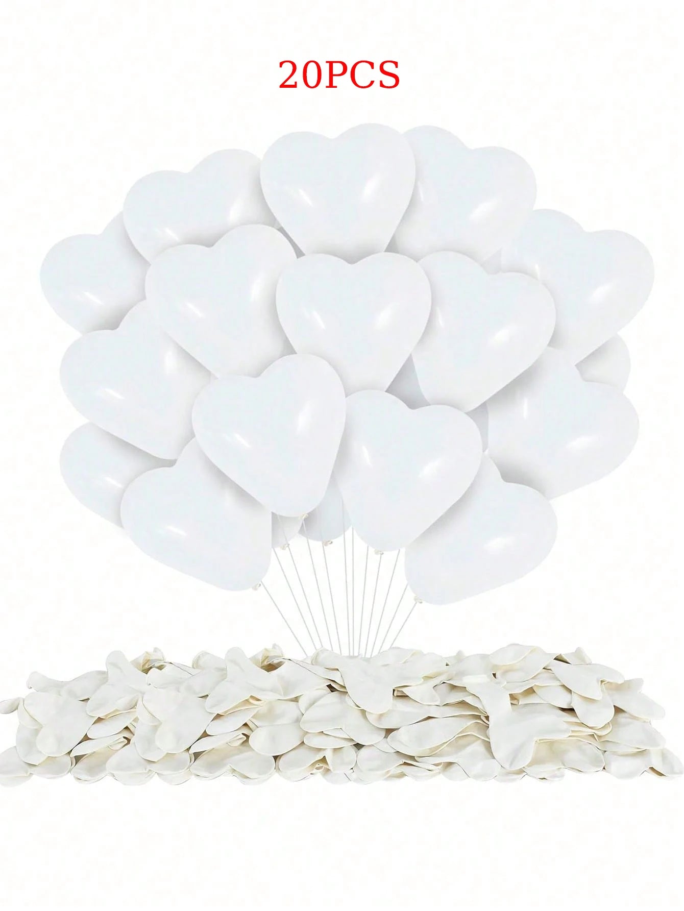 Heart Shaped Latex Balloons in Red, Pink, and Black - 10/20 Pieces for DIY Valentine's Day, Engagement, Wedding, and Anniversary Decorations