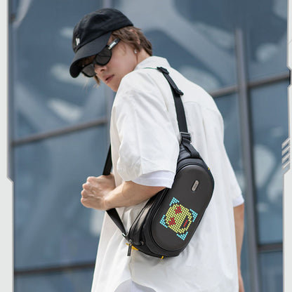 LED Cycling Single Shoulder Crossbody Pixel Bag