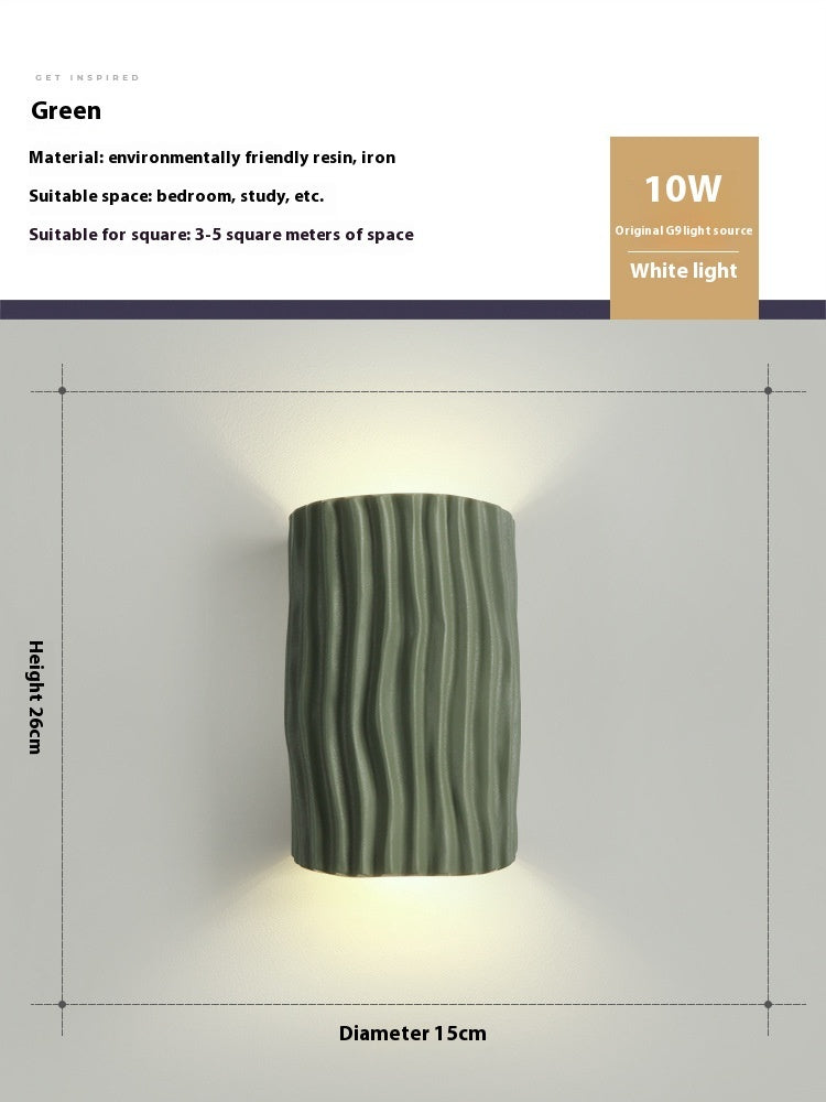 Bedroom Bedside Resin Wall Lamp Ambience Light