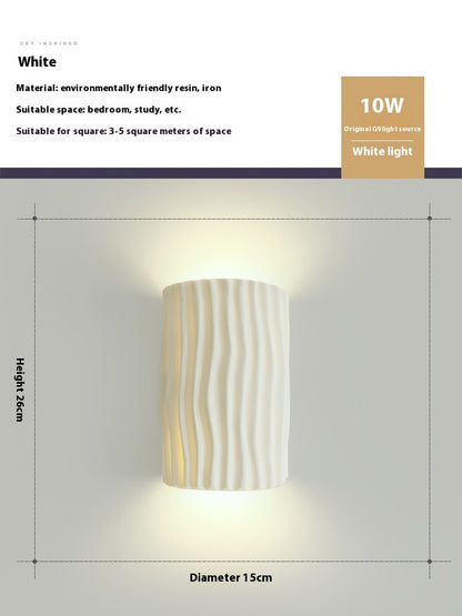 Bedroom Bedside Resin Wall Lamp Ambience Light