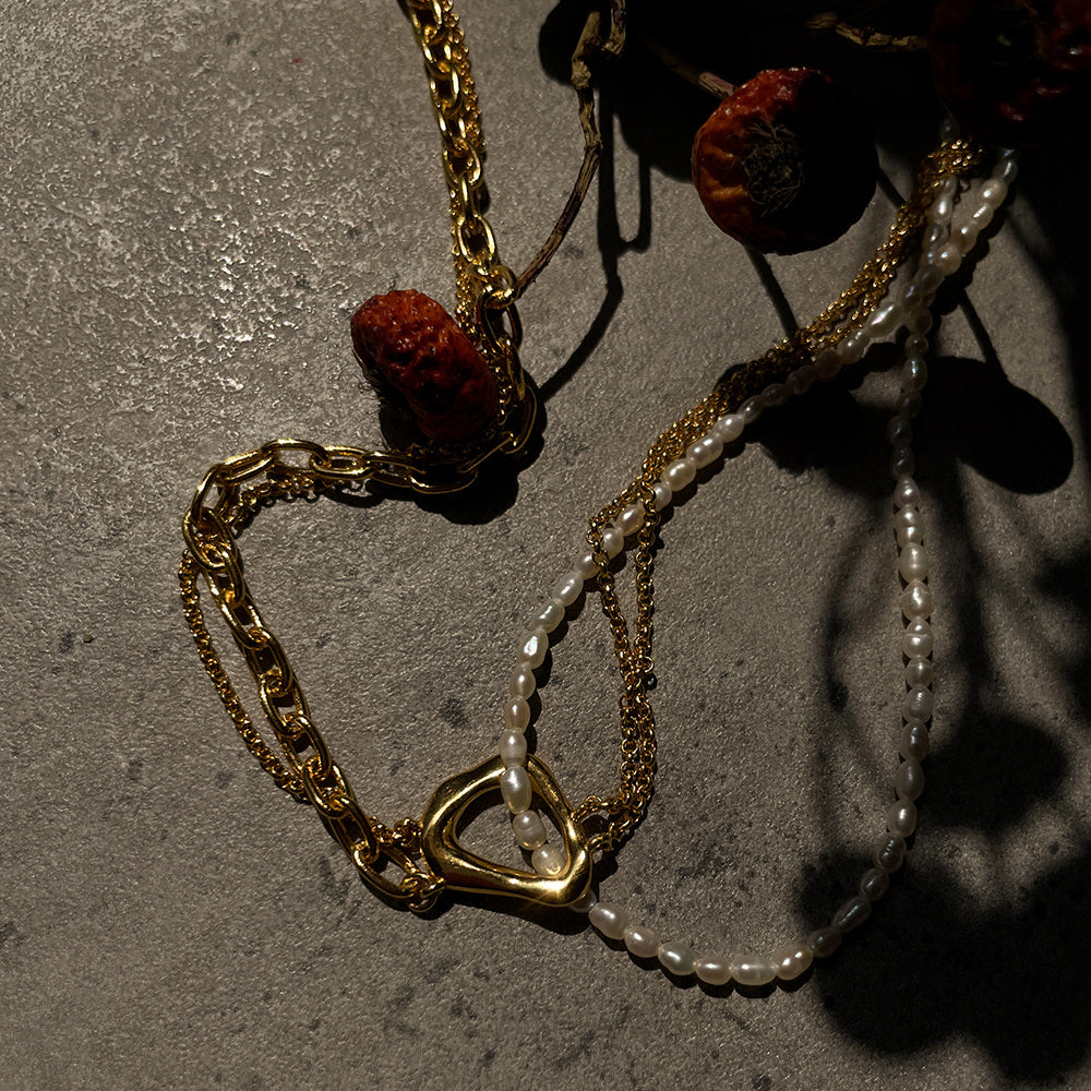 Women's Multi-layer Mix And Match Stitching Pearl Necklace