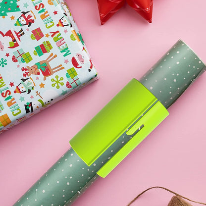 Effortless Gift Wrapping with the 2 Pack Green Wrapping Paper Cutter – Your Go-To Tool for Perfect Cuts Every Time!