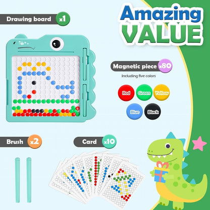 Kids Magnetic Drawing Board Montessori Fine Motor Skill Learning Toy Doodle Gift