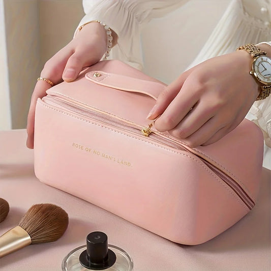 Stylish Makeup Organizer & Toiletry Kit - Luxury Travel Cosmetic Bag for Women