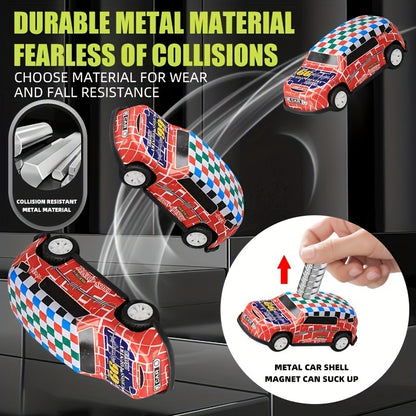 A 50-piece Alloy Toy Car Set With A Storage Box And A Foldable Play Mat, As Well As A Wide Variety Of Combinations, Perfect As An Educational And Entertaining Gift For Children Aged 3 And Up