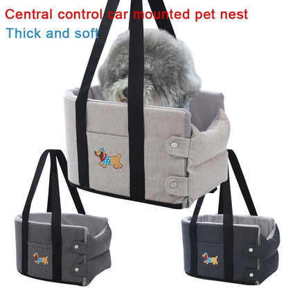 Puppy Dog Car Seat Travel Central Control Car Seat Seat Cushion Pet Nest Small Dogs Chihuahua Cats Car Transport Dog Accessories