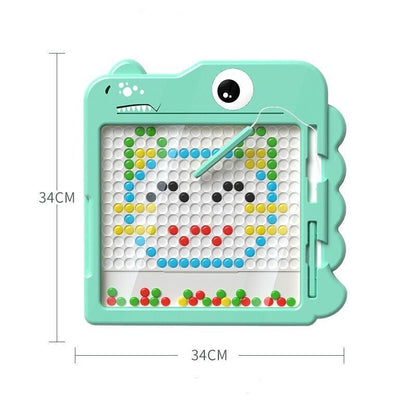 Kids Magnetic Drawing Board Montessori Fine Motor Skill Learning Toy Doodle Gift