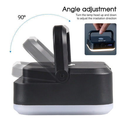 LED Solar Camping Lantern USB Rechargeable Outdoor Tent Emergency Night Light