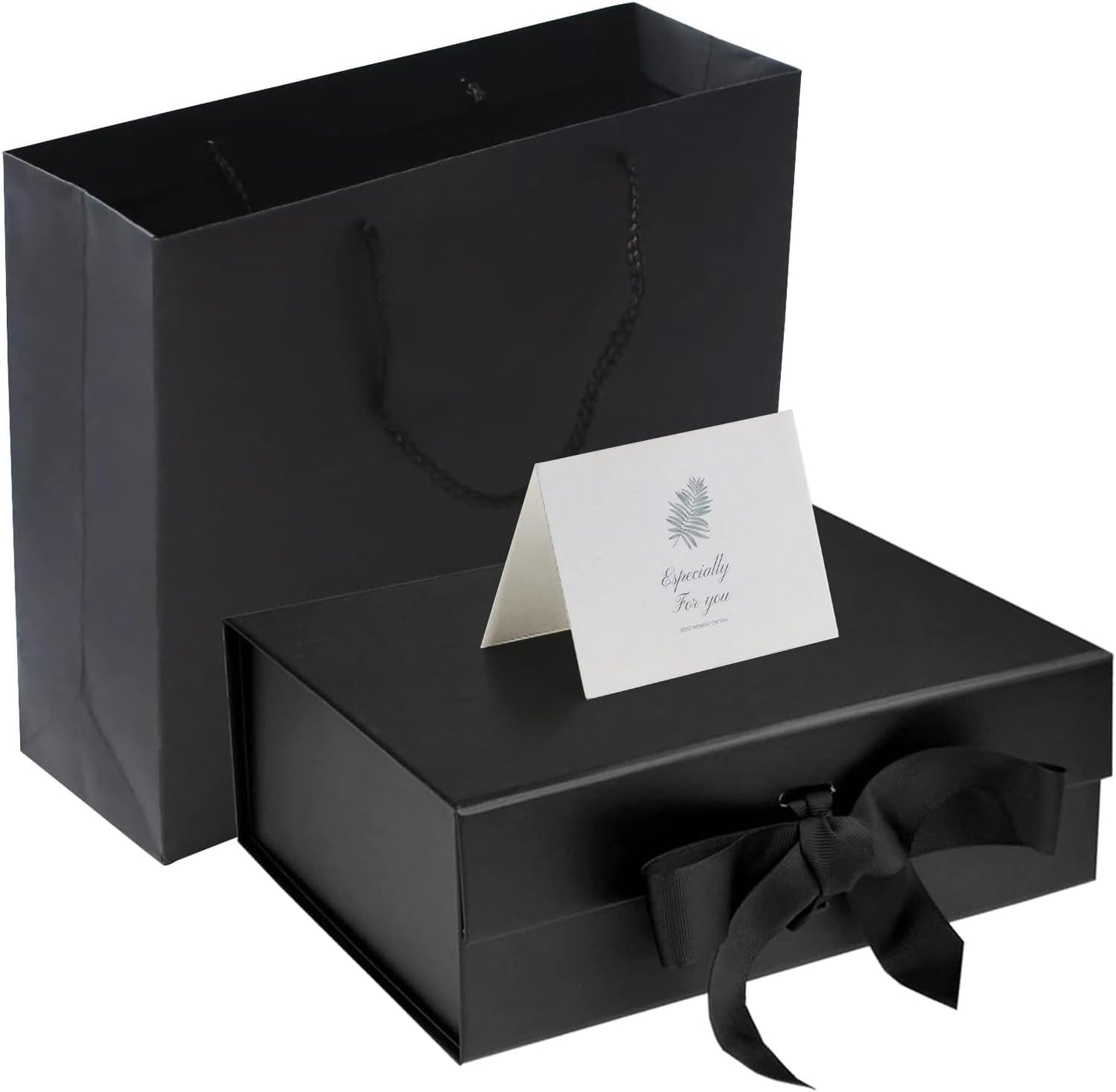 Deluxe Magnetic Closure Gift Box with Satin Ribbon - Perfect for Every Occasion: Birthdays, Weddings, Christmas, and More - 26x19x8cm